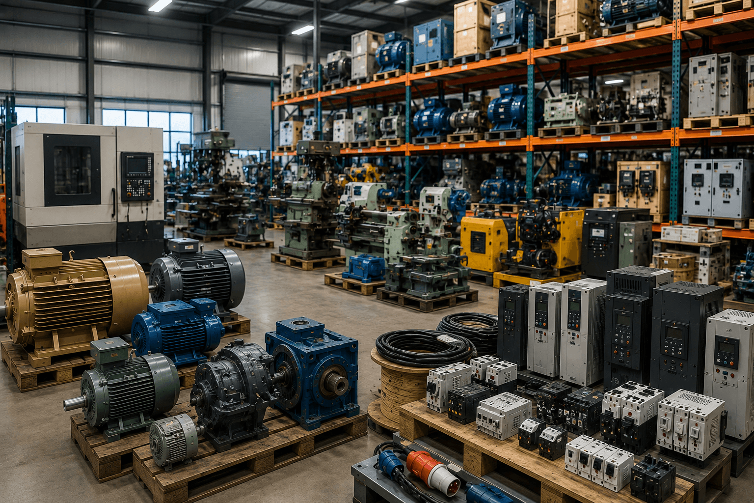Industrial equipment inventory and sales